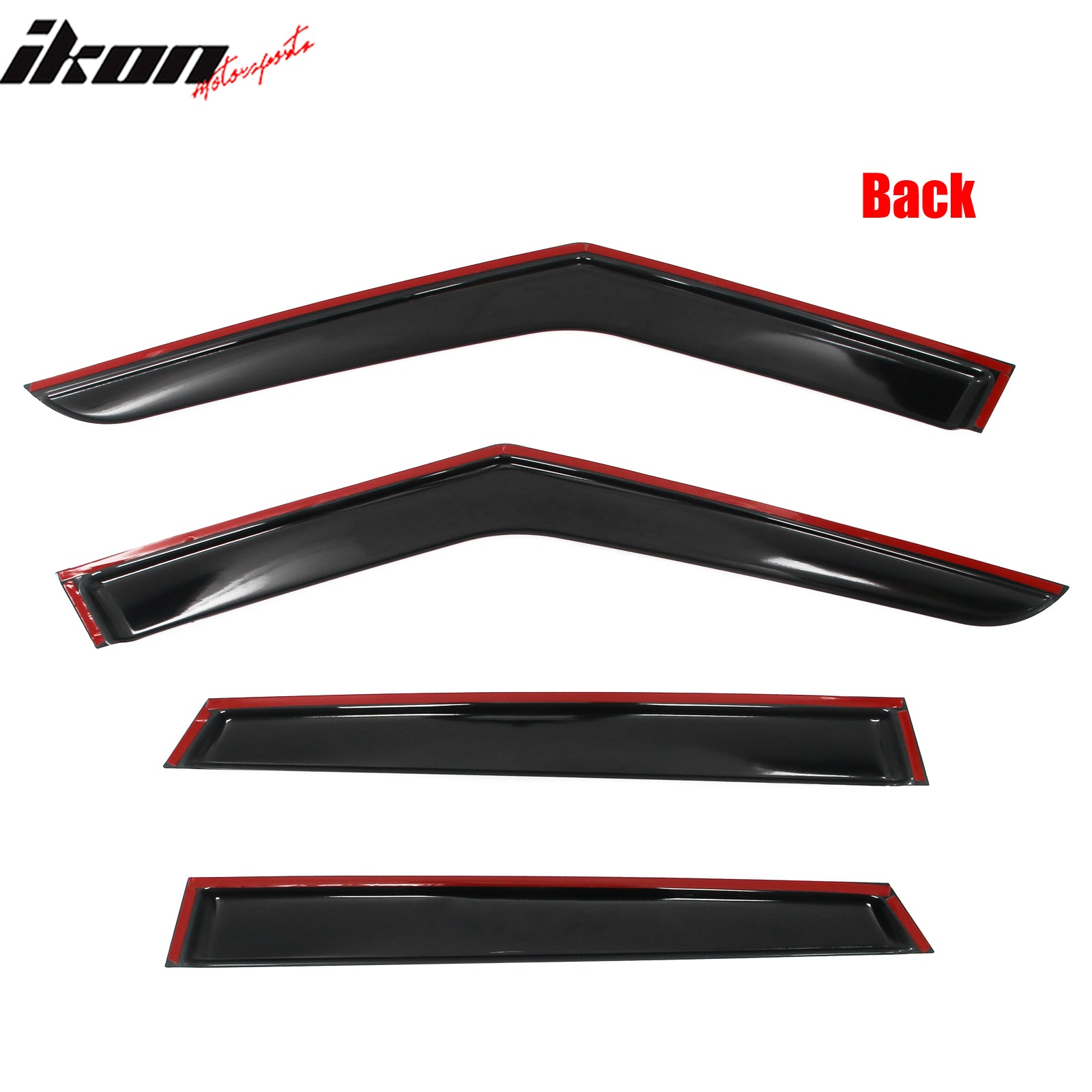 Fits 18-25 Land Rover Range Rover Velar Window Visors Sun Rain Deflector Tape-On