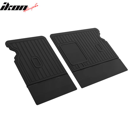 IKON MOTORSPORTS 3D TPE Backrest Mats, Compatible with 2018-2025 Volvo XC60, All Weather Rear Seat Back Mat Cover Protector, Black