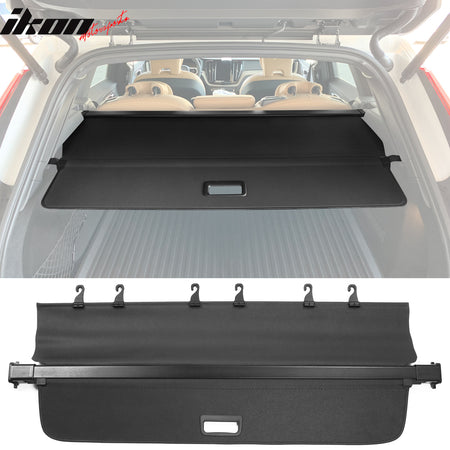 IKON MOTORSPORTS 2-in-1 Trunk Liner Set, Compatible with 2018-2025 Volvo XC60 All Models, Storage Organized Cargo Cover & All-Weather Protection Waterproof Trunk Floor Mat