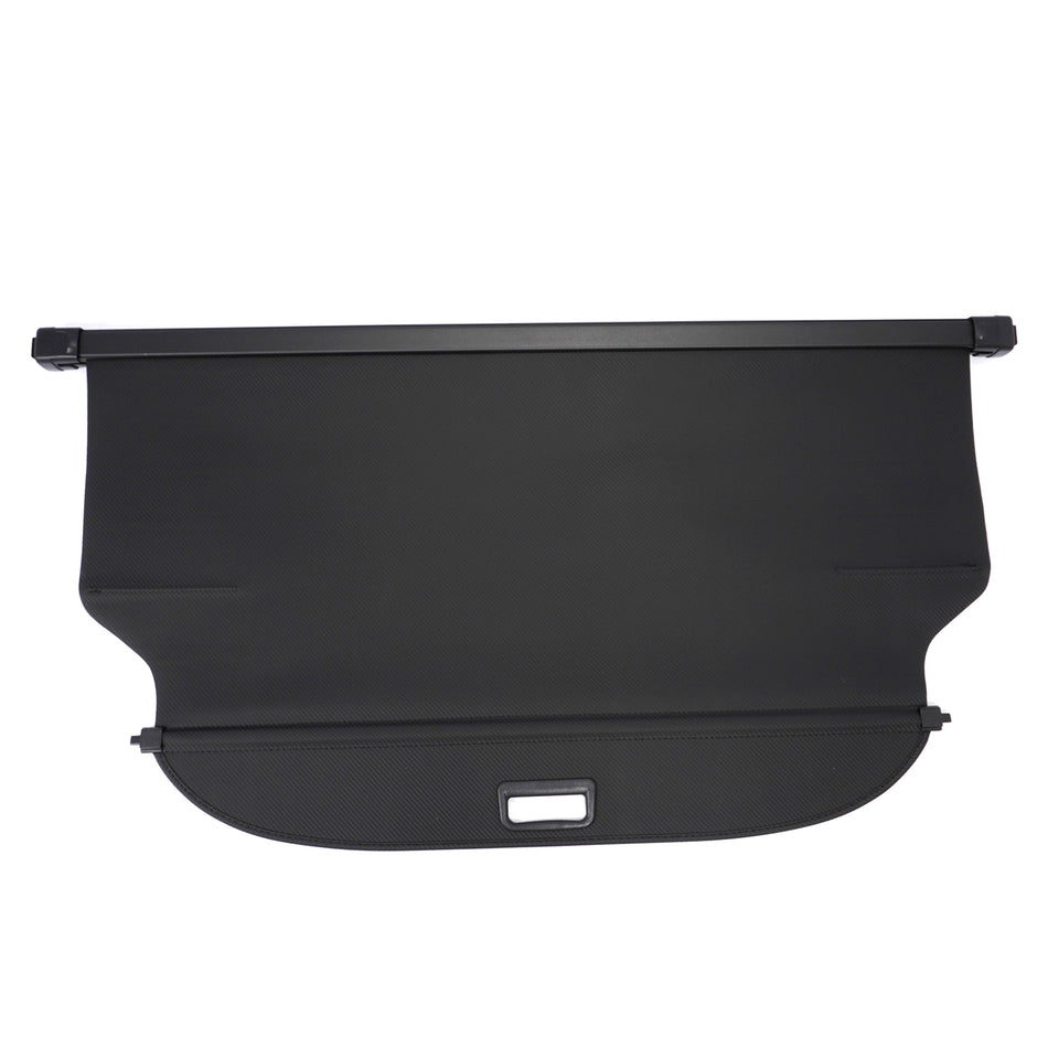 IKON MOTORSPORTS, Rear Retractable Cargo Cover, Compatible with 2018-2026 Mitsubishi Eclipse Cross, ABS Aluminum Vinyl Trunk Security Luggage Shield Shade, Carbon Fiber Texture