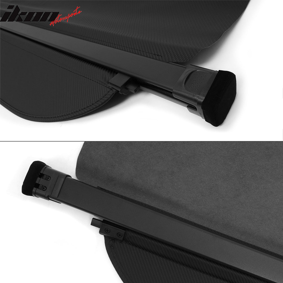 Fits 18-26 Volkswagen Atlas Retractable Rear Cargo Cover Carbon Fiber Texture