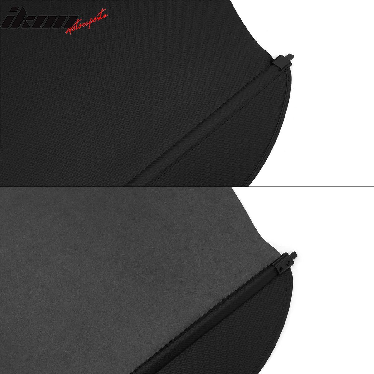 Fits 18-26 Volkswagen Atlas Retractable Rear Cargo Cover Carbon Fiber Texture