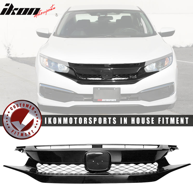 Evan-Fischer Upper Grille Trim For Honda Pilot / Passport 2019-2021 – Black