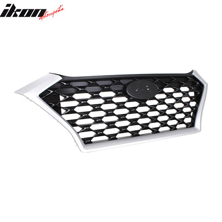 Fits 19-21 Hyundai Tucson OE Style Front Bumper Upper Grille Grill Assembly ABS