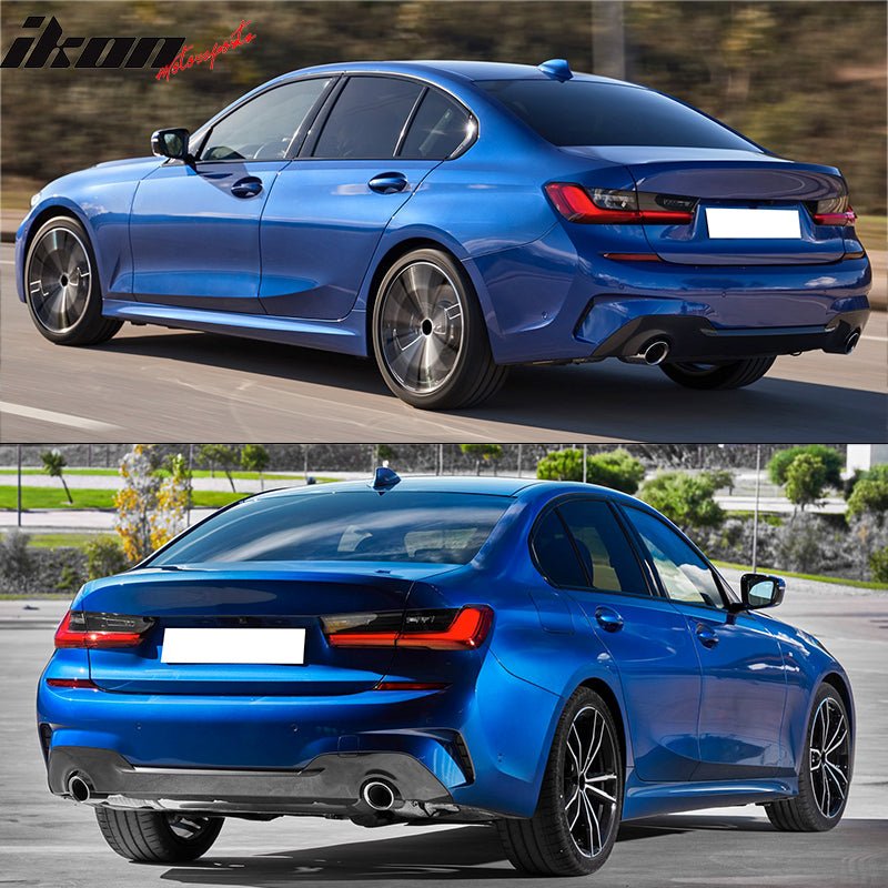 2019 - 2022 BMW G20 3 Series Sedan 4DR M - Tech Style Rear Bumper CoverIkon Motorsports