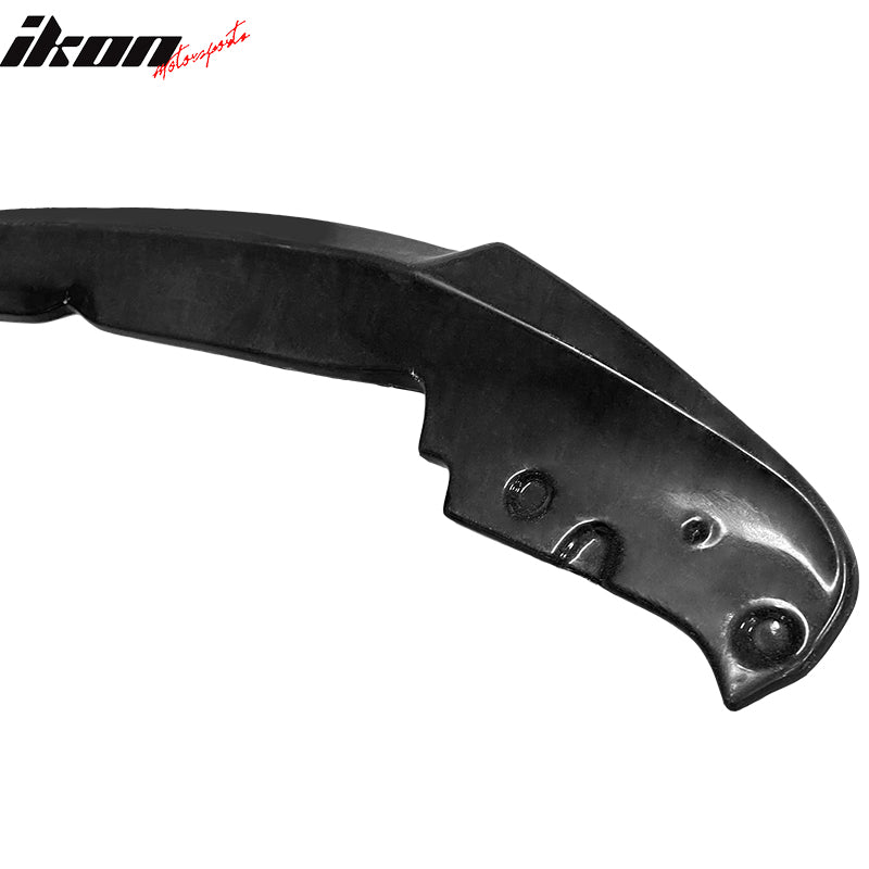IKON MOTORSPORTS Front Bumper Lip For 2019-2022 BMW G20 3-Series - 3PC Gloss Black