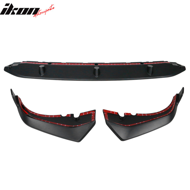 Fits 19-22 BMW G07 X7 M Sport 3PCS Front Bumper Lip Black Primer