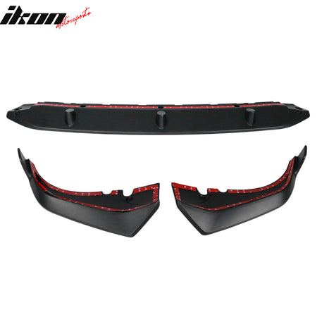 Fits 19-22 BMW G07 X7 M Sport 3PCS Front Bumper Lip Black Primer