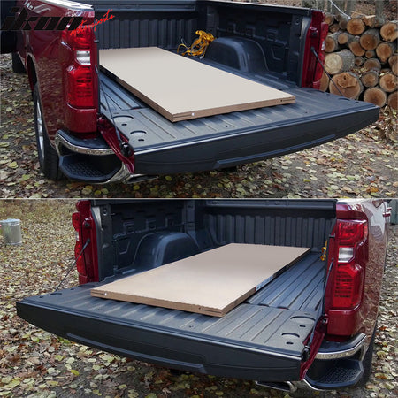 Fits 19-22 Silverado Sierra 1500 Tailgate Molding Trunk Protector Cap Cover PP