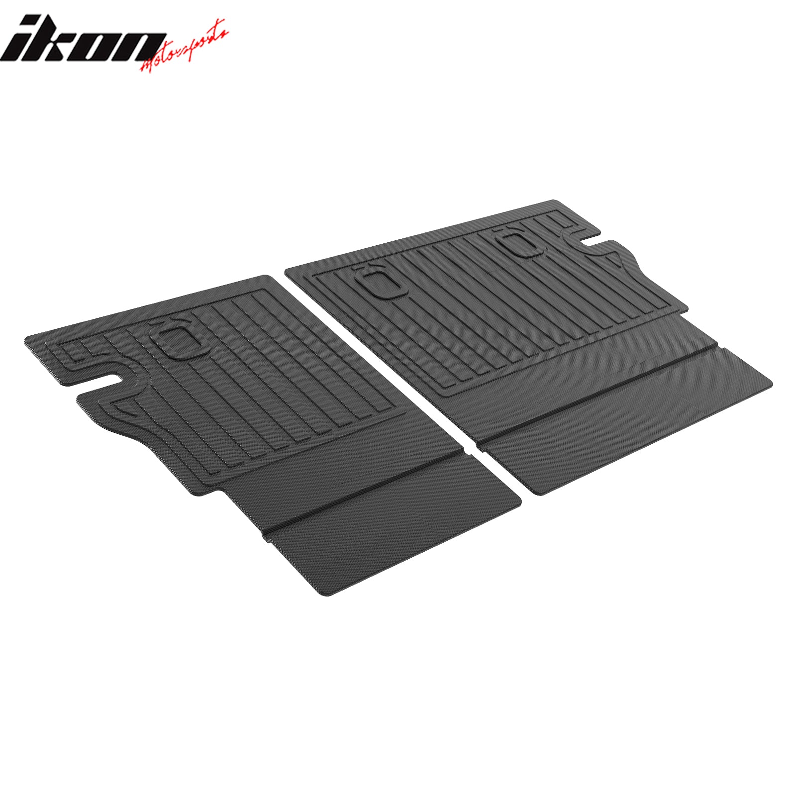 IKON MOTORSPORTS 3D TPE Backrest Mats, Compatible with 2019-2022 Lexus UX200, All Weather Rear Seat Back Mat Cover Protector, Black