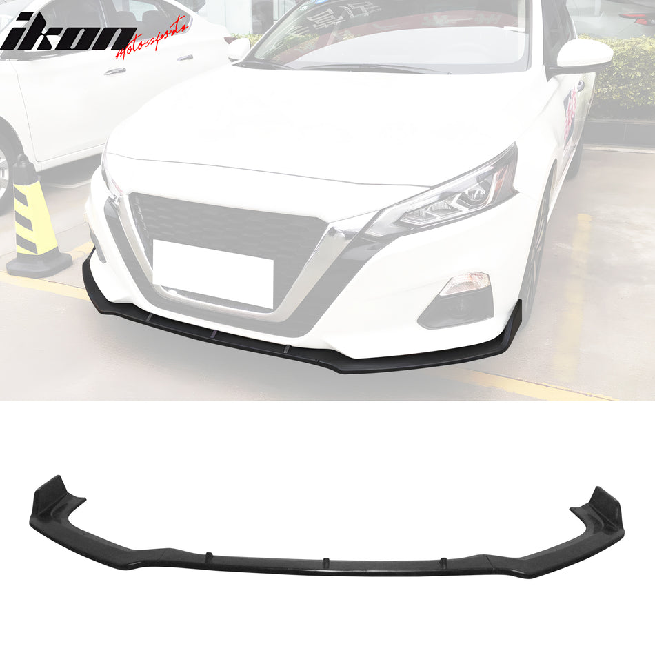 2019-2022 Nissan Altima IK Style Front Bumper Lip Unpainted PU 3PCS