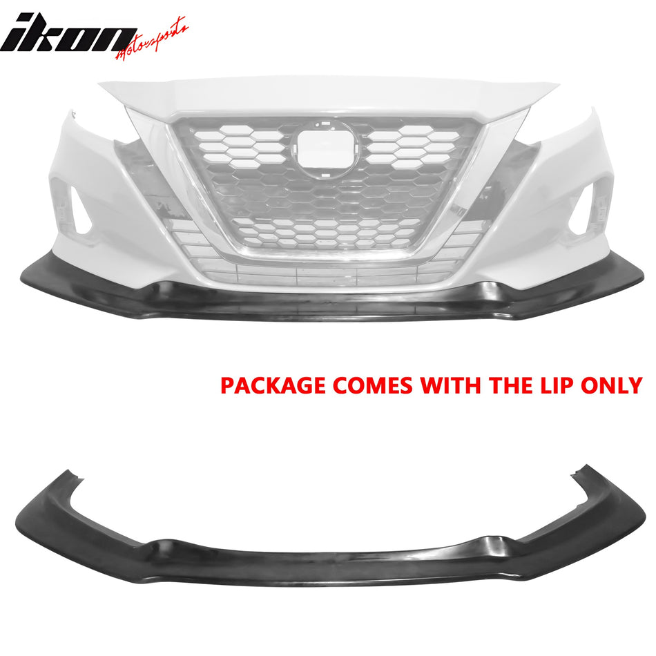 2019-2022 Nissan Altima IK V4 Style Front Bumper Lip Unpainted PU