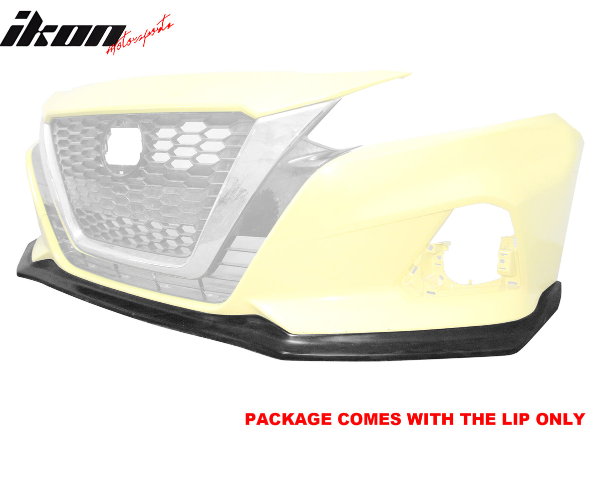Fits 19-22 Nissan Altima Front Bumper Lip CS Style Spoiler Unpainted PU Splitter