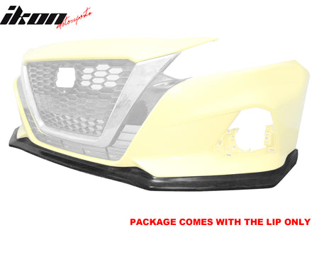 Fits 19-22 Nissan Altima Front Bumper Lip CS Style Spoiler Unpainted PU Splitter