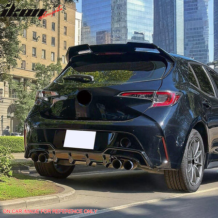 Fits 19-22 Toyota Corolla Rear Lip Diffuser & Apron & Muffler Tip Painted #218