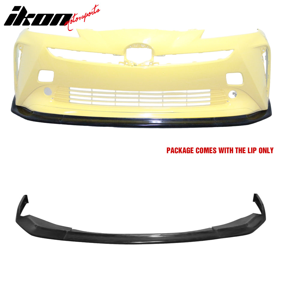 2019-2022 Toyota Prius IKON CS Style Unpainted 3PC Front Bumper Lip PU