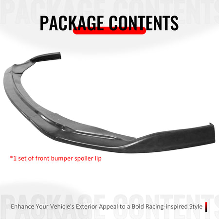 Fits 19-22 Toyota Prius IKON CS Style Front Bumper Lip Spoiler Unpainted PU 3PCS