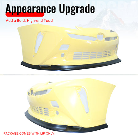 Fits 19-22 Toyota Prius IKFM Style Front Bumper Lip Chin Spoiler Unpainted PU