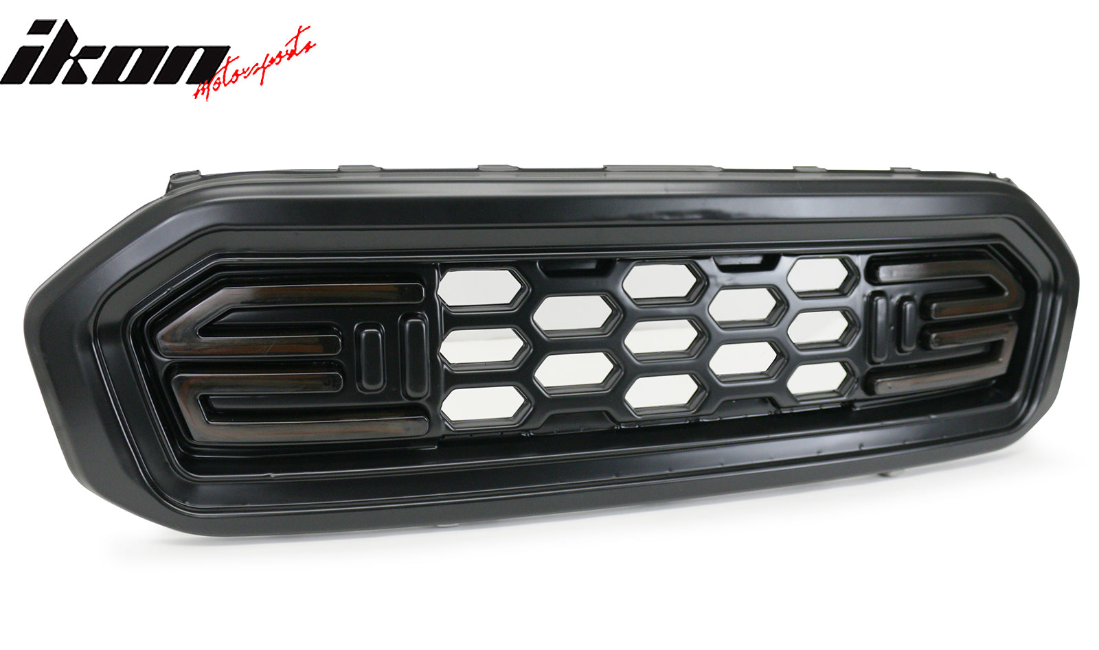 Fits 19-23 Ford Ranger XL/XLT/Lariat DF Style Upper LED Grille Smoke Lens Signal