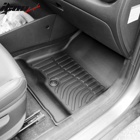 Fits 19-23 Hyundai Kona Electric 3D Floor Mats TPE Non-Slip All Weather Carpet
