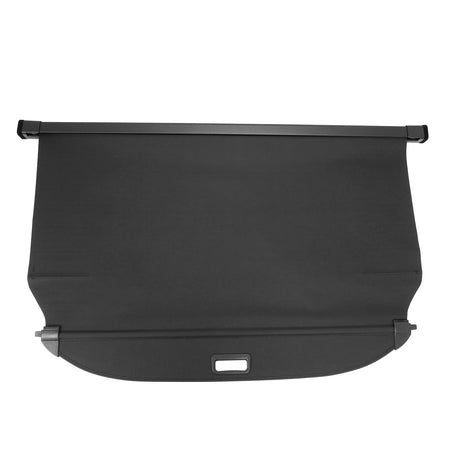 IKON MOTORSPORTS, Rear Retractable Cargo Cover, Compatible with 2019-2023 Hyundai Santa Fe, ABS Aluminum Vinyl Trunk Security Luggage Shield Shade, Carbon Fiber Texture
