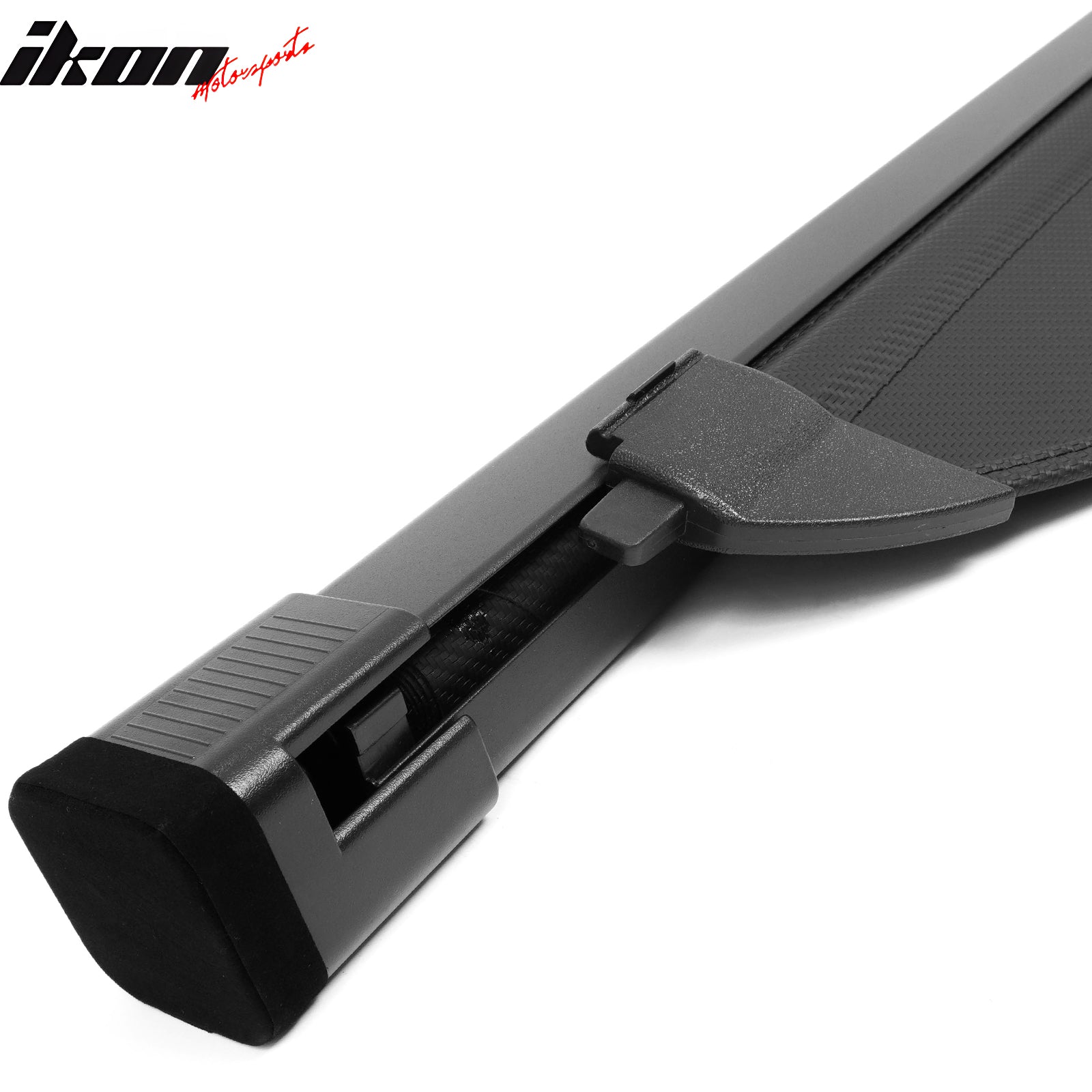 Fits 19-23 Hyundai Santa Fe Retractable Rear Cargo Cover Carbon Fiber Texture