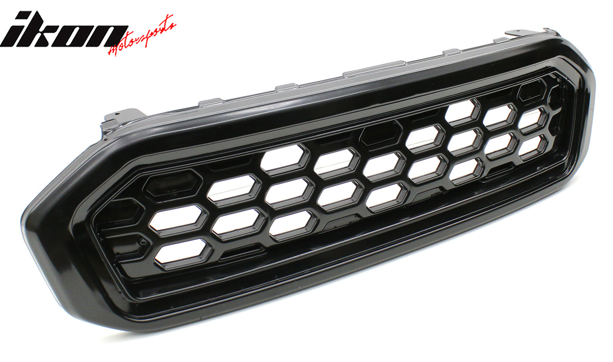 Fits 19-23 Ford Ranger XL/XLT/Lariat Front Upper LED Grille Assembly Smoke Lens