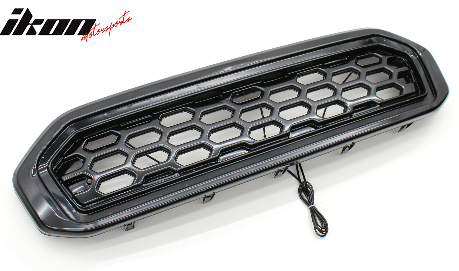 Fits 19-23 Ford Ranger XL/XLT/Lariat Front Upper LED Grille Assembly Smoke Lens