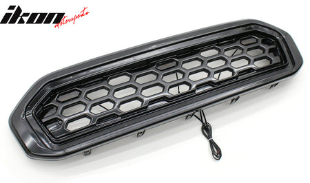 Fits 19-23 Ford Ranger XL/XLT/Lariat Front Upper LED Grille Assembly Smoke Lens