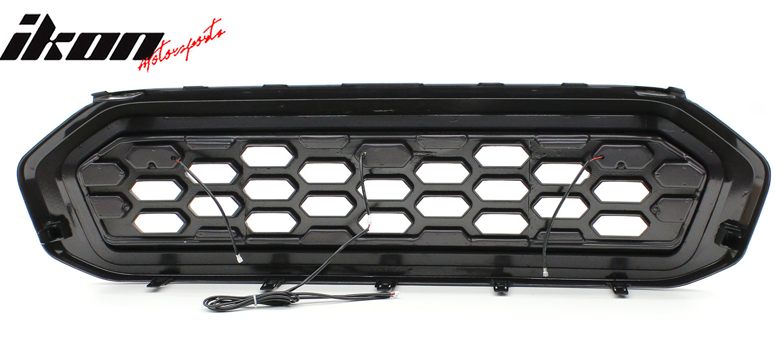 Fits 19-23 Ford Ranger XL/XLT/Lariat Front Upper LED Grille Assembly Smoke Lens