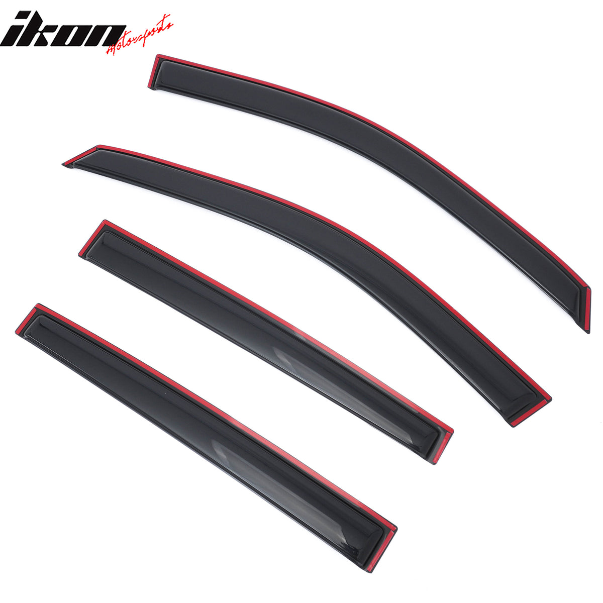 Fits 19-23 Ford Ranger T8 Crew Cab Window Visors In Channel Rain Guard Deflector