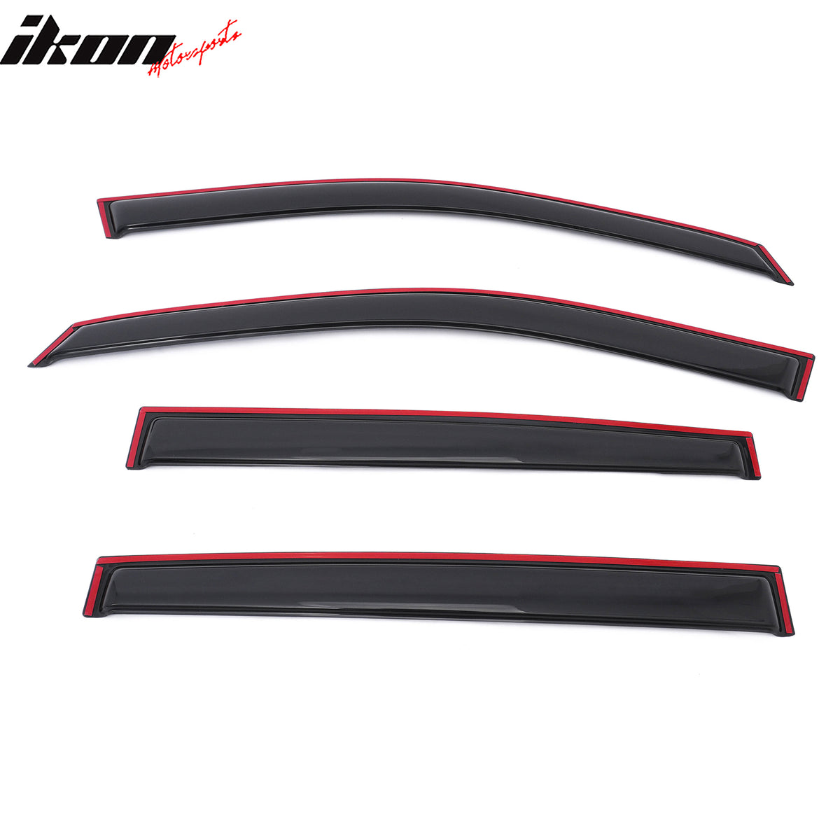 Fits 19-23 Ford Ranger T8 Crew Cab Window Visors In Channel Rain Guard Deflector