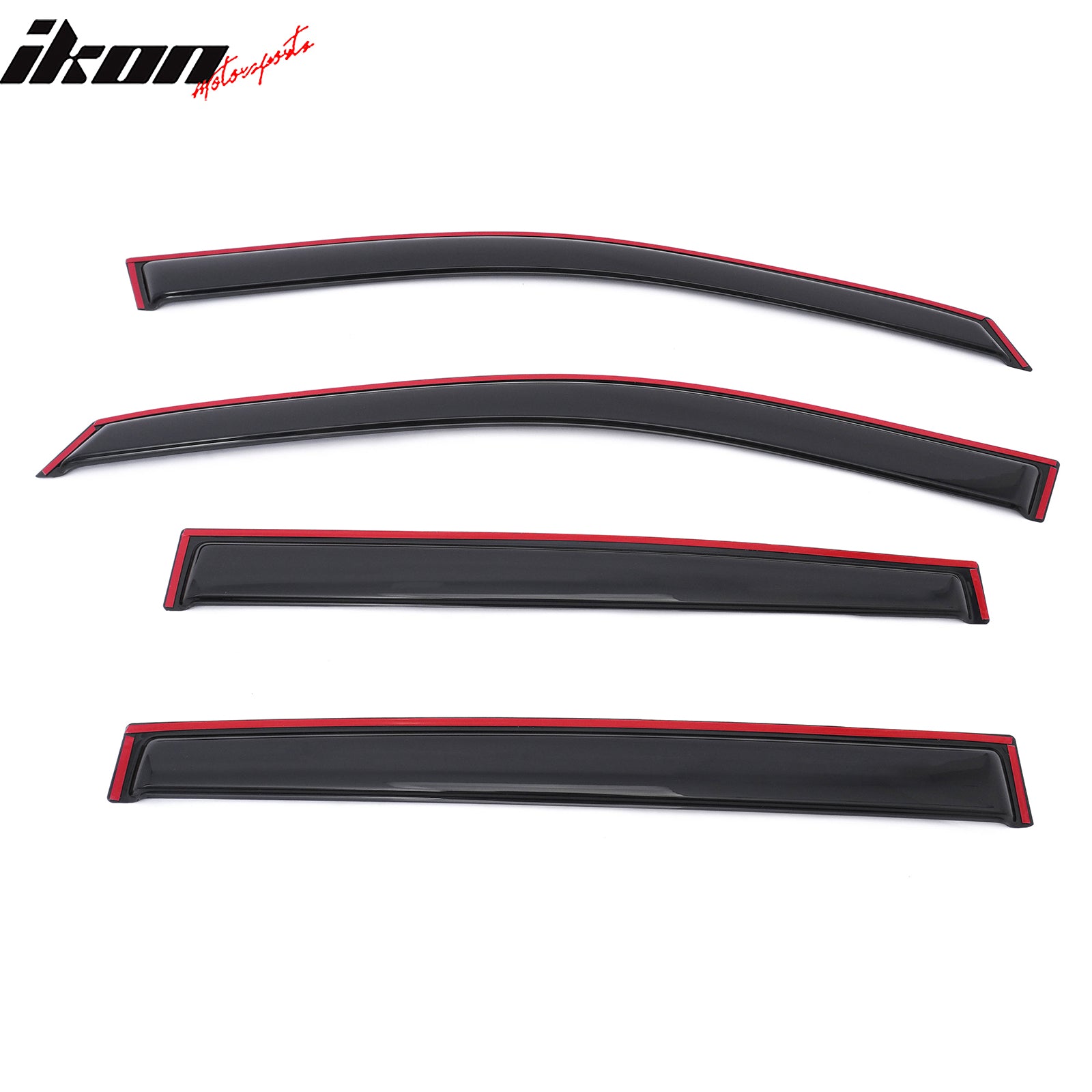 Fits 19-23 Ford Ranger T8 Crew Cab Window Visors In Channel Rain Guard Deflector