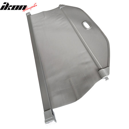 IKON MOTORSPORTS, Cargo Cover Compatible with 2019-2023 Hyundai Santa Fe, Rear Tonneau Security Cover Retractable