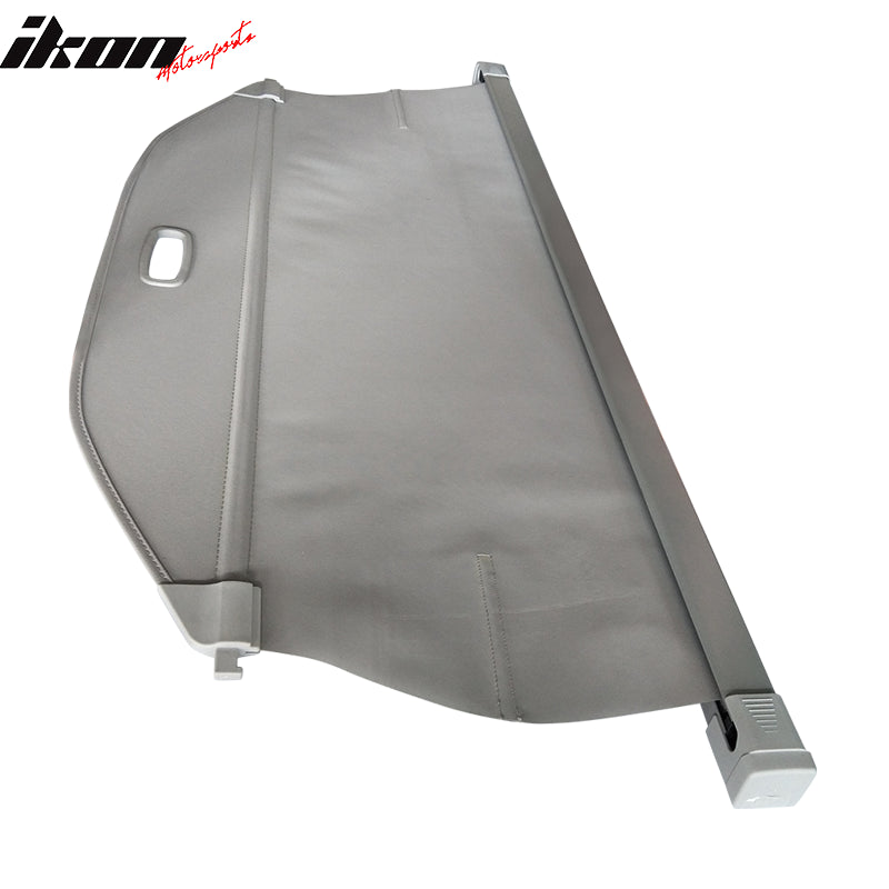 IKON MOTORSPORTS, Cargo Cover Compatible with 2019-2023 Hyundai Santa Fe, Rear Tonneau Security Cover Retractable