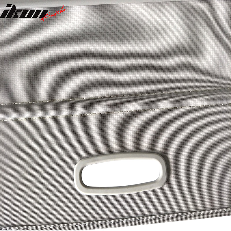IKON MOTORSPORTS, Cargo Cover Compatible with 2019-2023 Hyundai Santa Fe, Rear Tonneau Security Cover Retractable