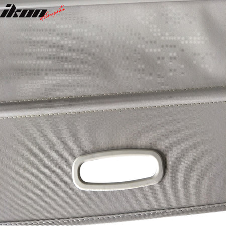 IKON MOTORSPORTS, Cargo Cover Compatible with 2019-2023 Hyundai Santa Fe, Rear Tonneau Security Cover Retractable
