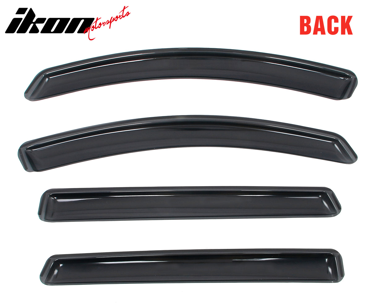 Fits 19-23 Hyundai Santa Fe In-Channel Window Deflectors Acrylic Rain Sun Shade
