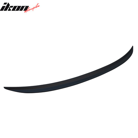 IKON MOTORSPORTS, Trunk Spoiler Compatible with 2019-2026 BMW G20 3-Series & 2021-2026 BMW G80 M3, M-Performance Style Painted #W07 Silver Metallic Matte ABS Plastic Rear Trunk Lid Spoiler Wing Lip