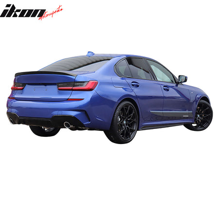 Fits 19-26 BMW G20 3-Series/G80 M3 Trunk Spoiler M Performance Lip #W07 Silver