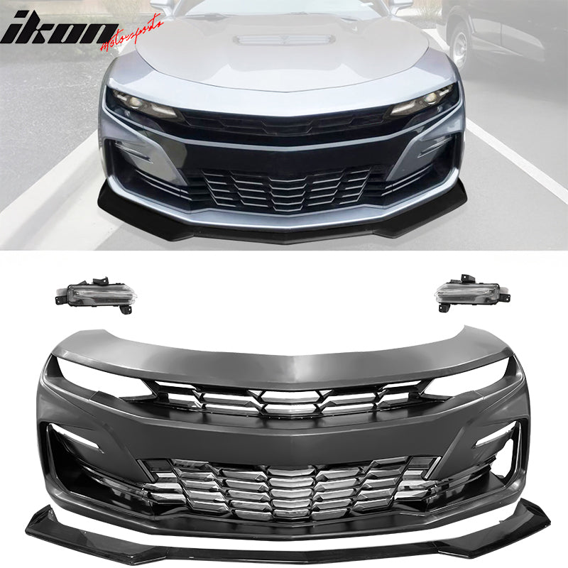 2019-2024 Chevy Camaro SS Front Bumper Daytime Running Light Gloss Lip