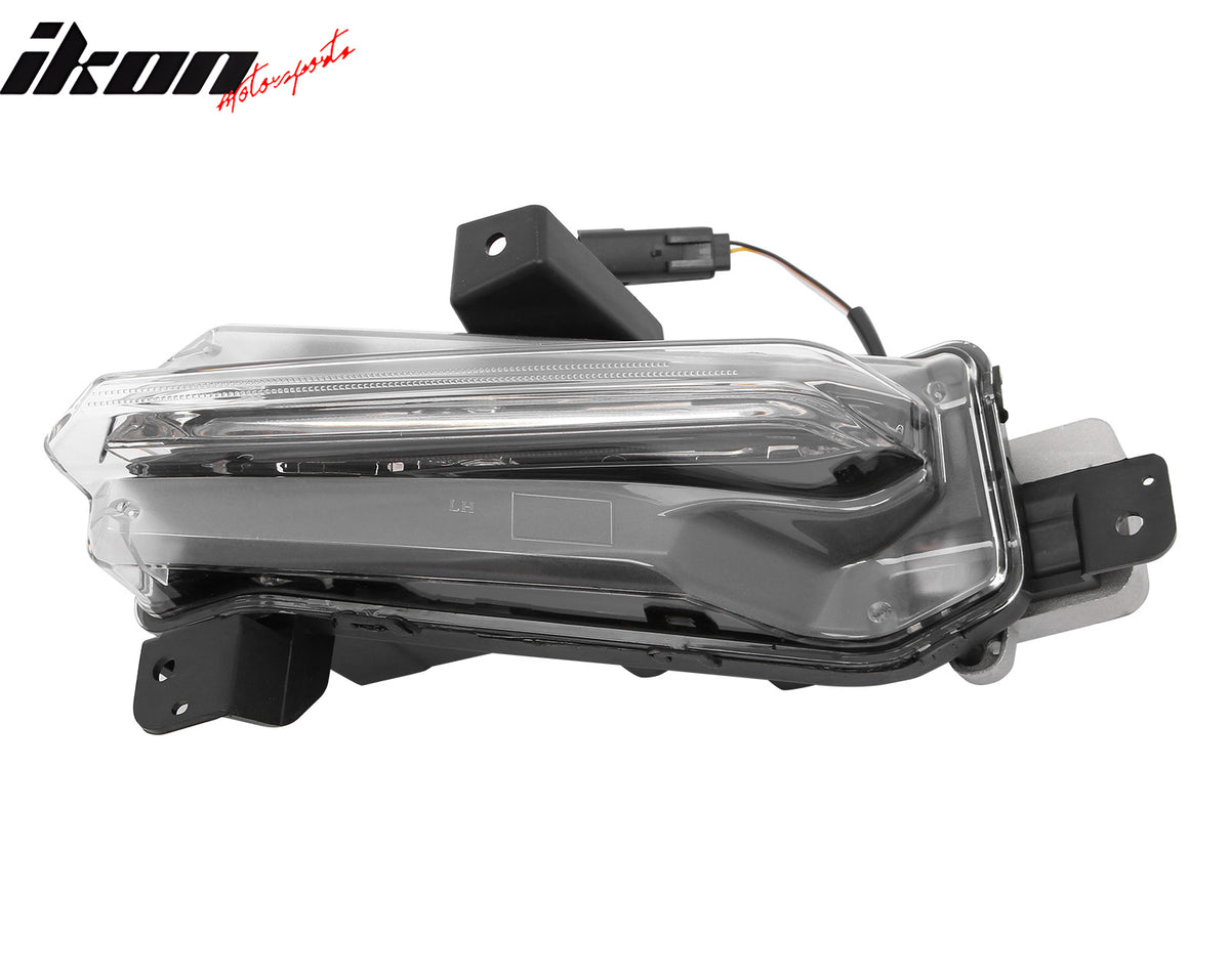 For 19-24 Camaro 19 SS Style Front Bumper Cover LED DRL + Carbon Fiber Print Lip