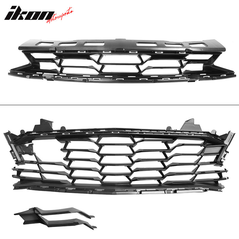 For 19-24 Camaro 19 SS Front Bumper Cover Turn Signal DRL Carbon Fiber Print Lip