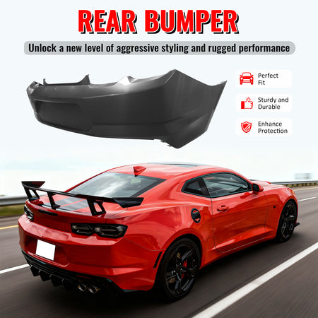 Fits 19-24 Chevrolet Camaro OE Style Rear Bumper Cover Conversion Replacement PP