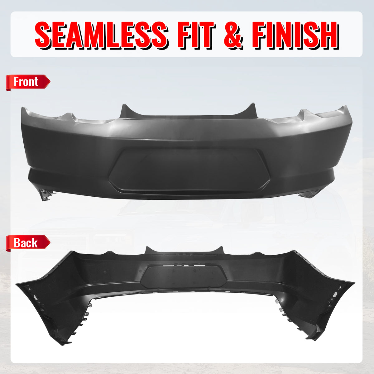 Fits 19-24 Chevrolet Camaro OE Style Rear Bumper Cover Conversion Replacement PP