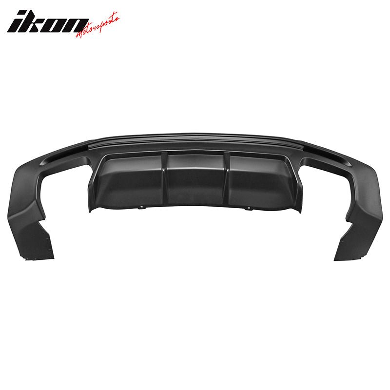 Fits 19-24 Chevy Camaro LT/LS/SS/ZL1 OE Style Rear Bumper Cover & Matte Diffuser