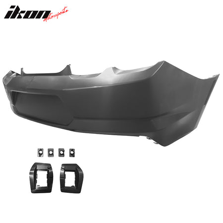 Fits 19-24 Chevy Camaro LT/LS/SS/ZL1 OE Rear Bumper Cover + IKON Gloss Diffuser