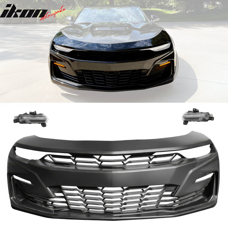 2019-2024 Chevy Camaro SS Unpainted Front Bumper Cover DRL Turn Signal