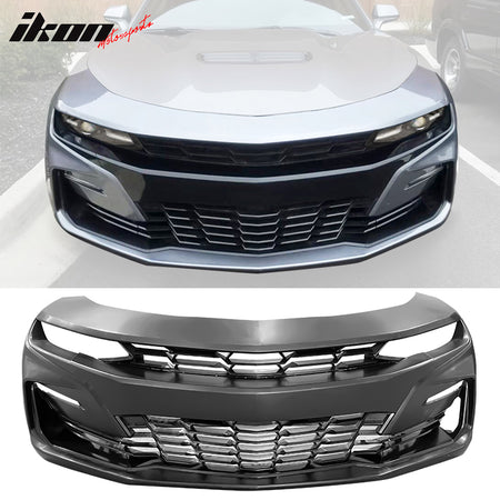 Fits 19-24 Camaro 19 SS Front Bumper Cover W/ Turn Signal Daytime Running Light