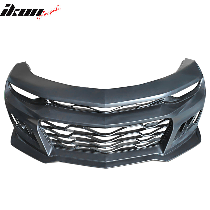 Fits 19-24 Chevy Camaro ZL1 Style Front Bumper Cover Conversion Guard W/ Canards